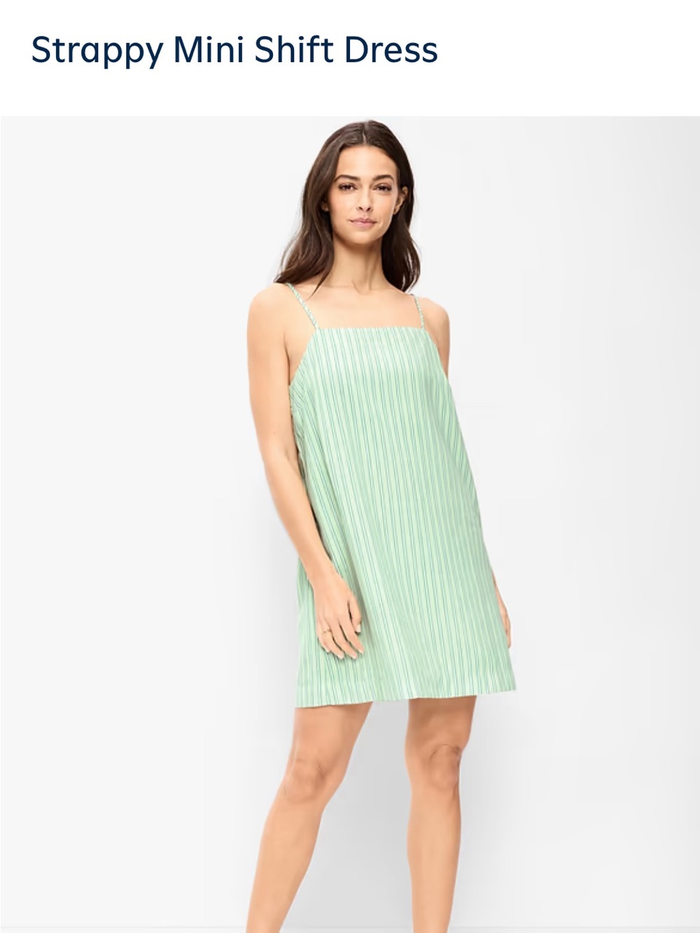 Old Navy Mint Green Striped Pencil Dress